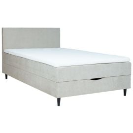 Kontinentālā Divguļamā Gulta Home4you Laara, 140x200cm, Ar Matraci, Bēša (83808) | Gultas ar veļas kasti | prof.lv Viss Online
