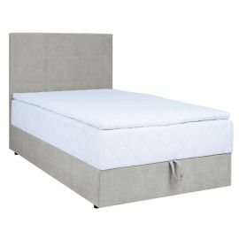 Kontinentālā Vienvietīgā Gulta Home4you Levi, 90x200cm, Ar Matraci, Bēša (83830) | Gultas ar veļas kasti | prof.lv Viss Online