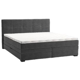 Kontinentālā Divguļamā Gulta Home4you Jeep, 160x200cm, Ar Matraci, Pelēka (86107) | Gultas ar veļas kasti | prof.lv Viss Online