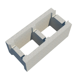 Dobtie betona Bloki 240x190x495mm Stoneroc 240 Bond Beam (1.354m3) | Stoneroc | prof.lv Viss Online