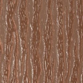 Organic Glass Polystyrene with Textured Surface, UV-Free, Indoor, 2.5mm, 1000x1000mm, Wood Bark - Bronze | Greenhouse | prof.lv Viss Online