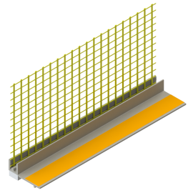 Logu profils Smartherm Smart 460 ar sietu 6x100x2400mm | Фасадные профили | prof.lv Viss Online