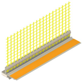 Logu profils Smartherm Smart 499 ar sietu 9x130x2400mm | Фасадные профили | prof.lv Viss Online
