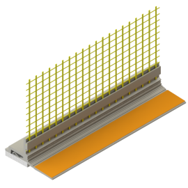 3D Logu profils Smartherm Smart 430 ar sietu 18x130x2400mm | Фасадные профили | prof.lv Viss Online