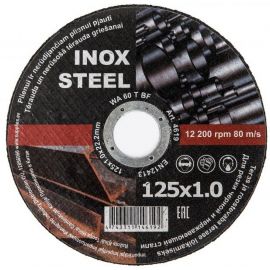 Inox Steel Metal Cutting Disc 125x1.2x22mm | Power tool accessories | prof.lv Viss Online