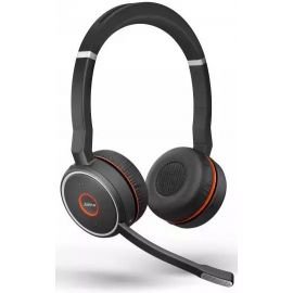 Jabra Evolve 75 SE Link380a UC Wireless Stereo Headphones Black/Silver/Red (7599-848-109) | Jabra | prof.lv Viss Online