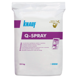 Gatava izsmidzināma špaktele Knauf Q-Spray Sack, 25kg (maiss) | Fillers | prof.lv Viss Online