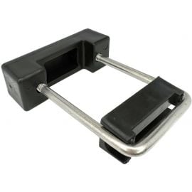 Panel Mounting Bracket U-Shape 60x60mm, Black (000406) | Fence accessories | prof.lv Viss Online