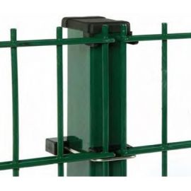 Powder Coated, Galvanized 2D Fence Panel, 50x200mm, Ø6/5/6mm Wire, Green | Panel fences | prof.lv Viss Online
