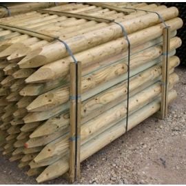 Wooden Pole (stick) 3m, Ø100mm, 3rd class (001036) | Lumber | prof.lv Viss Online