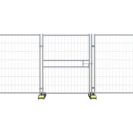 Mobile fence single-leaf gate 1.2x2m, silver (001316) | Volume pricing | prof.lv Viss Online