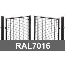 Football Goal with Round Posts 4x1.5m, Anthracite (001505) | Volume pricing | prof.lv Viss Online