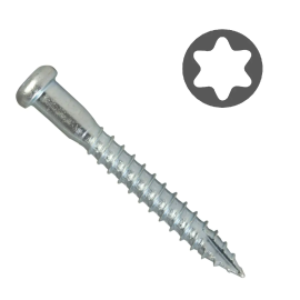 Būvkalumu skrūve Easy-Fix, T20, 5x40mm, cinkota (500gab) | Cits | prof.lv Viss Online