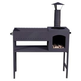 Mangāls Dm Grill Practic GR-008 Ar Piemetinātām Kājām 35x95cm, Melns | Dm Grill | prof.lv Viss Online