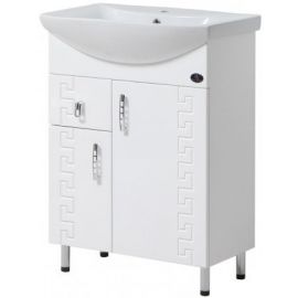 Vento Gracia bathroom sink with cabinet Omega 65, White (48615) NEW | Sinks with Cabinet | prof.lv Viss Online