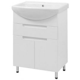 Vento Quattro bathroom sink with cabinet Izeo 60, White (48633) NEW | Bathroom furniture | prof.lv Viss Online