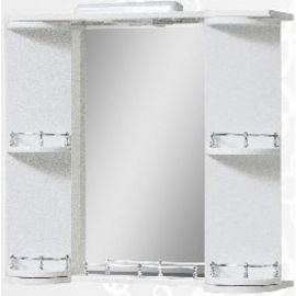 Vannas Istabas Spogulis Vento Rondo 80 75x80cm, Balts (48651)  | Spoguļi vannas istabai | prof.lv Viss Online
