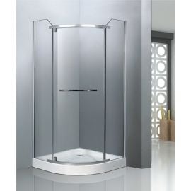Vento Umbria 90x90cm H=195cm A1010 Quarter Round Shower Enclosure Without Tray Chrome (44242) NEW | Shower cabines | prof.lv Viss Online