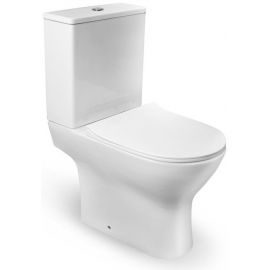 Венто Норберг Туалетный модуль с горизонтальным (90°) выпуском, с крышкой, белый (34156) | Унитазы-компакт | prof.lv Viss Online
