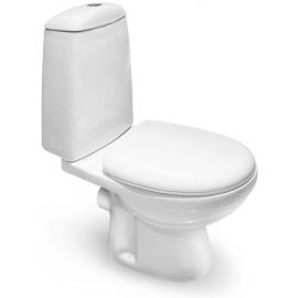 Vento Eland Wall Hung Toilet with Horizontal (90°) Outlet, with Soft Close Seat, White (34157) | Toilets | prof.lv Viss Online
