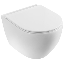 Piekaramais Tualetes Pods Vento Hugge Rimless, ar SC vāku, balts (34859) | Tualetes podi - piekaramie | prof.lv Viss Online