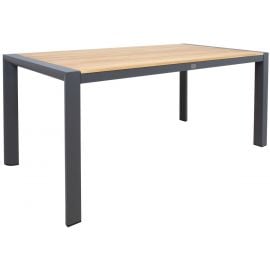 Стол для сада Home4You Tampere, 160x80x75 см, серый, коричневый (77696) | Садовые столы | prof.lv Viss Online