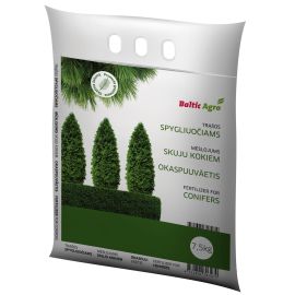 Mēslojums Baltic Agro Mūžzaļajiem Augiem, Skujkokiem, 7.5kg | Торф, удобрение, семена | prof.lv Viss Online