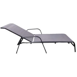 Sauļošanās krēsls Domoletti Luna, 192x55x72cm, Pelēks (501796179) | Domoletti | prof.lv Viss Online