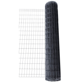 Žogs Garden Center Metināts, cinkots, PVC pārklāts, 25m rullis, 100x50mm acs, 2.1mm stieple, pelēks | Žogi ruļļos | prof.lv Viss Online