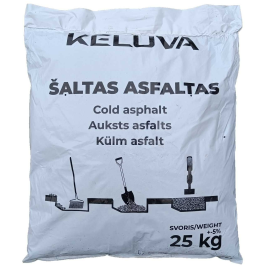 Aukstais Asfalts ceļu remontam, 25kg | Dry building mixes | prof.lv Viss Online