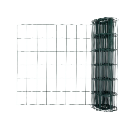 Žogs Garden Center Metināts, cinkots, PVC pārklāts, 0.6x10m rullis, 100x75mm acs, 2.1mm stieple, zaļš | Žogi ruļļos | prof.lv Viss Online