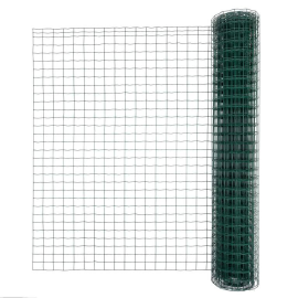 Žogs Garden Center Metināts, cinkots, PVC pārklāts, 15m rullis, 50x60mm acs, 2.5mm stieple, zaļš | Žogi ruļļos | prof.lv Viss Online