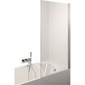 Стеклянная стена ванны Estetico 70EST прямоугольная 70x150 см прозрачная белая | Стенки для ванны | prof.lv Viss Online