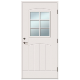 Двери Viljandi Gracia VU-T1 6R, белые, 988x2080 мм, правые (510017) | Двери | prof.lv Viss Online