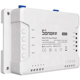 Sonoff 4CHR3 Wi-Fi 4-канальный выключатель белого цвета (M0802010003) | Умные переключатели, контроллеры | prof.lv Viss Online