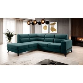 Eltap Cassara Velvetmat Corner Pull-Out Sofa 237x277x100cm, Green (CO-CAS-LT-38VE) | Sofas | prof.lv Viss Online