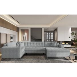 Eltap Montez Gojo Corner Pull-Out Sofa 180x340x93cm, Grey (CO-MON-RT-04GO) | Sofas | prof.lv Viss Online