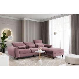 Eltap Foble Velvetmat Corner Pull-Out Sofa 196x267x100cm, Red (CO-FOB-RT-24VE) | Sofas | prof.lv Viss Online