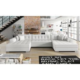 Stūra Dīvāns Izvelkams Eltap Vento Soft 60x355x80cm, Balts (Vet09) | Mīkstās mēbeles | prof.lv Viss Online