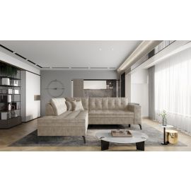 Eltap Lanvin Light Corner Pull-Out Sofa 210x260x93cm, Beige (CO-LAN-LT-18LE) | Living room furniture | prof.lv Viss Online