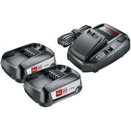 Bosch 1600A011LD Charger 18V + Batteries 2x18V, 2.5Ah | Battery and charger kits | prof.lv Viss Online