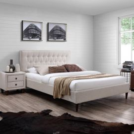 Home4You Emilia Single Bed 120x200cm, Without Mattress, Beige | Single beds | prof.lv Viss Online