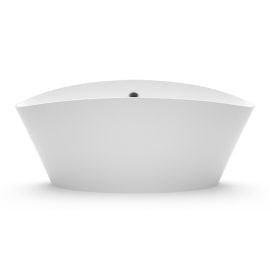 Vanna Vispool Dione 1 Akmens masa 179x78cm Bez pārplūdes Balta (AU21) | Stone mass baths | prof.lv Viss Online