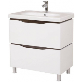 Aqua Rodos Venice 80 Bathroom Sink with Cabinet White (195901) | Bathroom furniture | prof.lv Viss Online