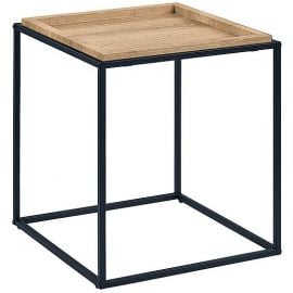 Столик для кофе Signal Merida B, 50x50x55 см, светло-коричневый, черный (MERIDABDC) | Мебель для гостиной | prof.lv Viss Online
