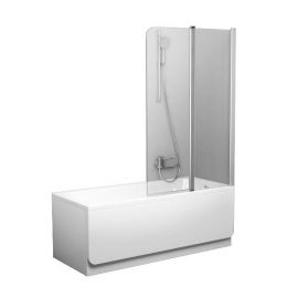 Ravak CVS2-100 R Corner Bath Screen 150x99cm Transparent White (7QRA0100Z1) | Bath screens | prof.lv Viss Online