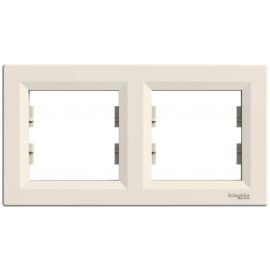 Schneider Electric Asfora 2-Gang Metal Clad Frame, White (EPH5800223) | Outlet | prof.lv Viss Online