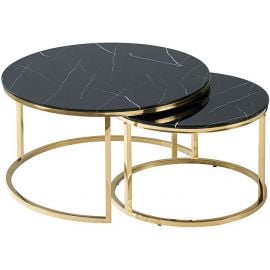 Signal Muse Coffee Tables, 80x45cm, Black, Gold (MUSECZMAZL) | Signal | prof.lv Viss Online