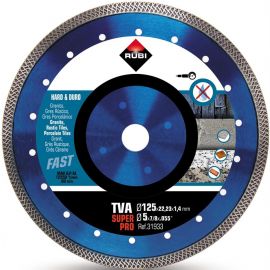 Rubi TVA SUPERPRO Stone Cutting Disc 125x1.4mm (70182) | Power tool accessories | prof.lv Viss Online