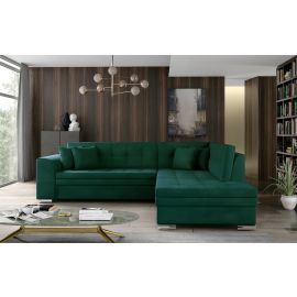 Eltap Pieretta Monolith Corner Pull-Out Sofa 58x260x80cm, Green (Prt_50) | Corner couches | prof.lv Viss Online